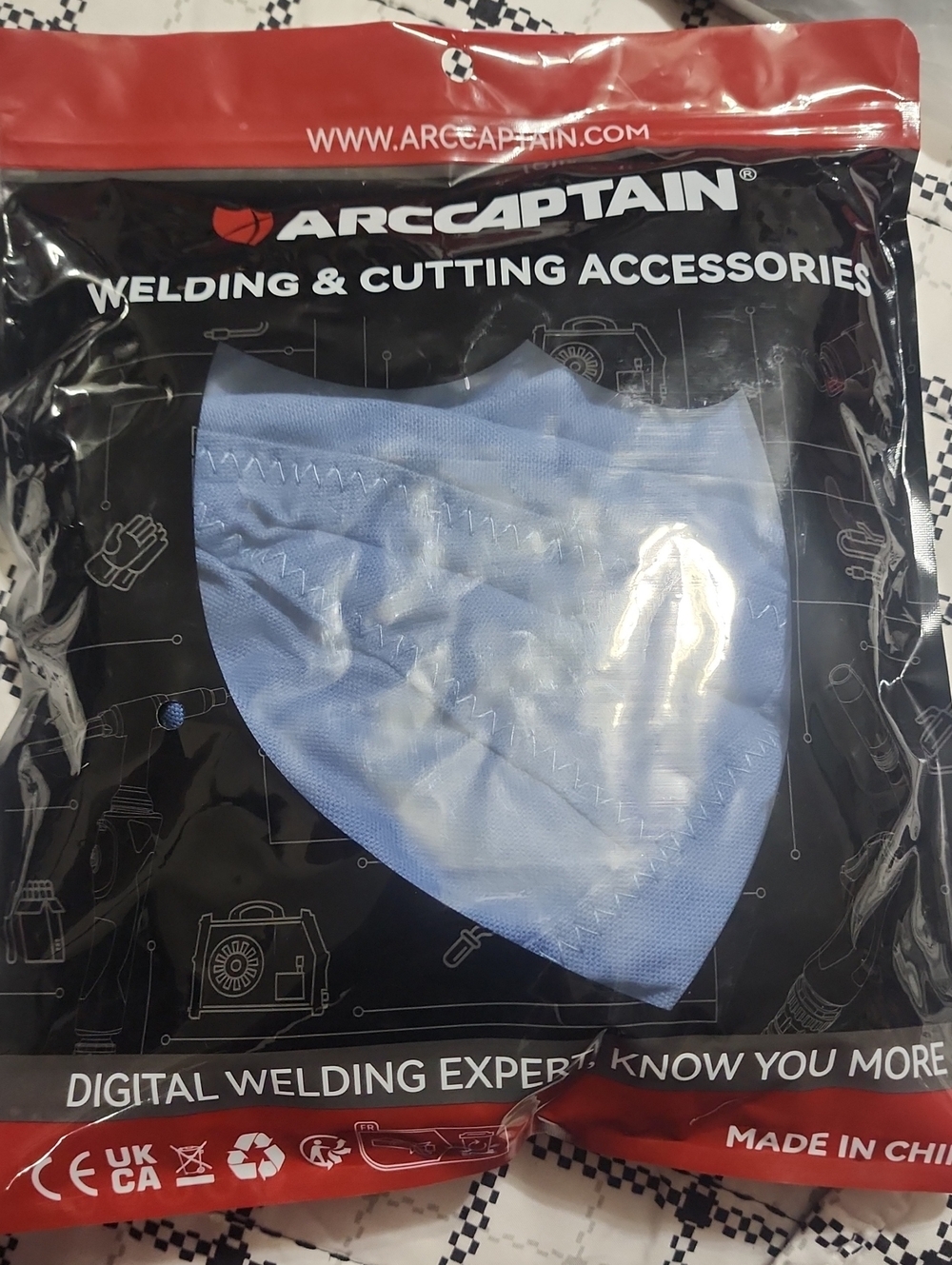 Blue Welding Face Shield Accessory